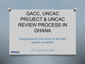 Presentation from the Ghana Anti