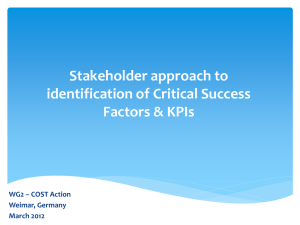 Presentation IV.2 Stakeholder approach to identification of Critical