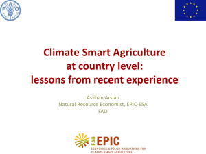 Initiation Workshop: Climate Smart Agriculture