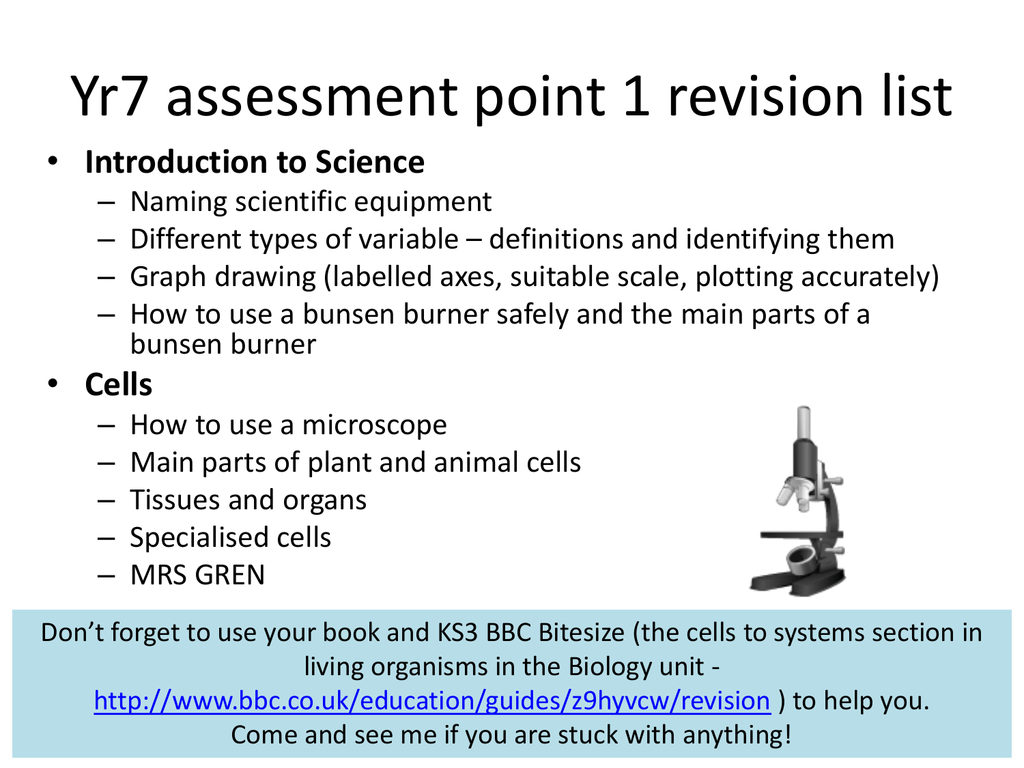 Cells bitesize ks3 ict revision