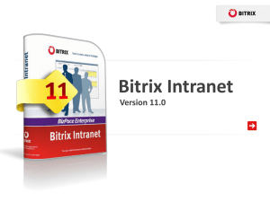 Bitrix Intranet: Introduction