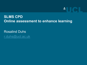 SLMS CPD Online assessment to enhance learning