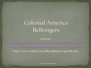 Colonial America Bellringers