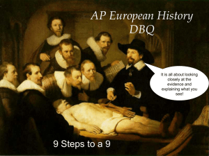 DBQ - 9 steps to a 9