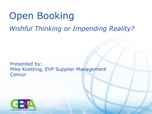 Open Bookings