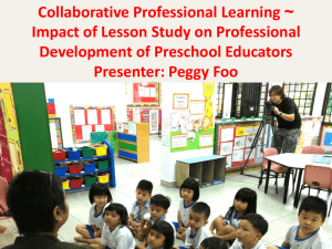 Impact of Lesson Study on Professional Development (PD)