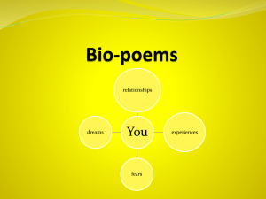 Bio-poems - SharpSchool