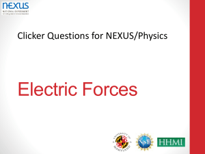 net electric force exerted by a charge Q