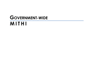 MITHI Overview - Department of Budget and Management