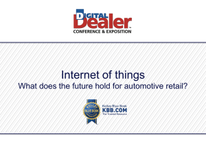 Internet of things - 18th Digital Dealer Conference & Exposition