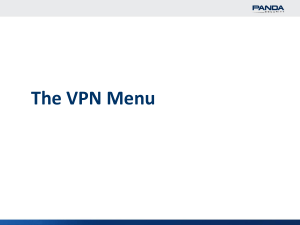 The VPN Menu