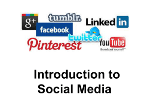A short introduction to social media