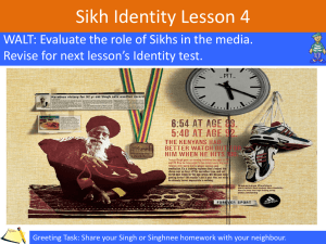 Sikh Identity Lesson 4