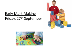 Early Mark Making workshop student version