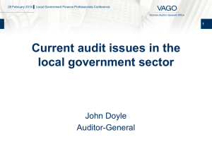 VAGO reports from both the Victorian Auditor General John Doyle