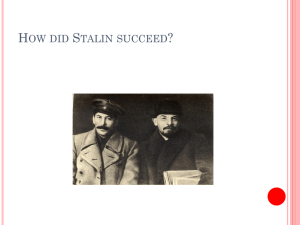 How did Stalin succeed