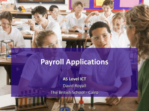 Payroll Applications