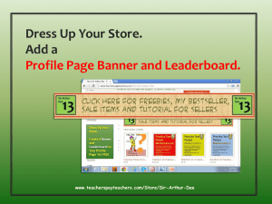How to Create Banner and LeaderBoard for Your TpT Store