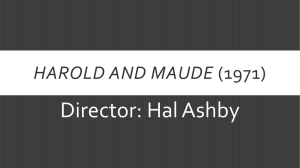 Harold and Maude and Analysis