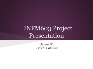 INFM603 Project Presentation