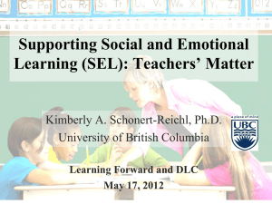 PowerPoint file Social and Emotional Learning