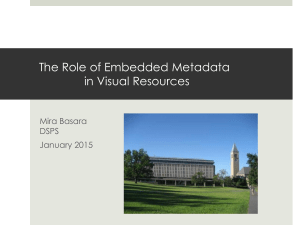 Embedded Metadata - eCommons@Cornell