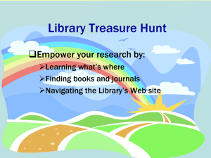 Library Treasure Hunt
