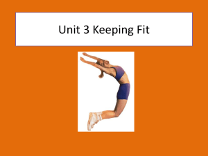 Unit 3 Keeping Fit