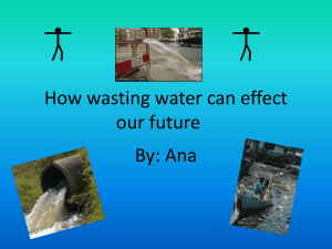 How wasting water can effect our future - 18-109