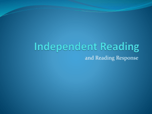 Independent Reading - Adams 12 Five Star Schools