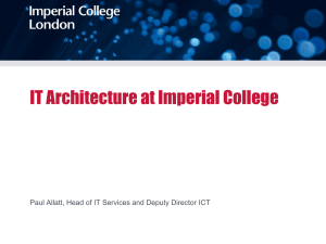 IT Architecture at Imperial College