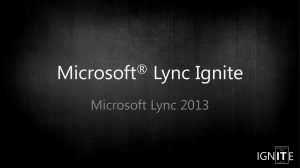 Module 20 - Microsoft Lync - Server, Mobile, and Web