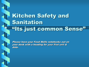 In your notes, record all the Kitchen Safety Hazards you can find