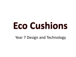 Year 7 Eco Cushions - Llantwit Major School