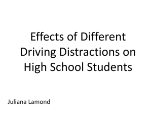 Effects of Different Distractions on High School Students