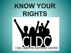Activist PowerPoint - Civil Liberties Defense Center