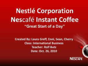 Nestle Corporation Nescafe Instant Coffee