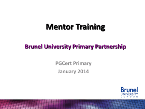 DSE Mentor Training 2013-14 Part 2