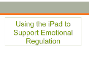 Using the iPad to Support Emotional Regulation2