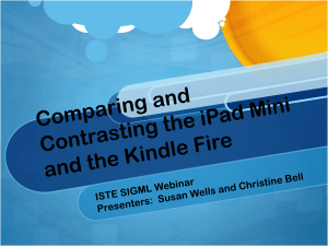 ipad vs Kindle Fire Suzan B