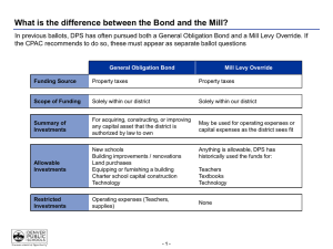 What is the difference between the Bond and the Mill?