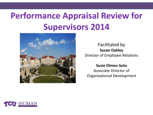 why a performance appraisal_supervisors_2014
