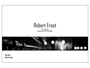 robert frost - dankerrcreations.com