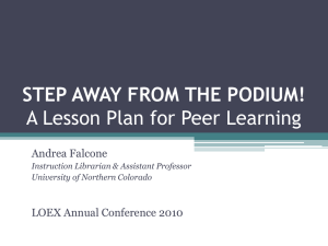 Presentation - LOEX Annual Conference