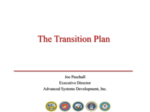 The Transition Plan