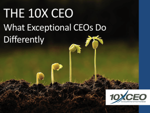 The 10X CEO