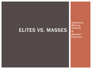 Elites vs massesII