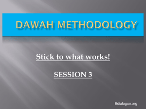12 techniques - Training for Dawah