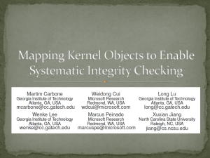 Mapping Kernel Objects to Enable Systematic Integrity Checking
