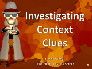 Introduce Context Clues
